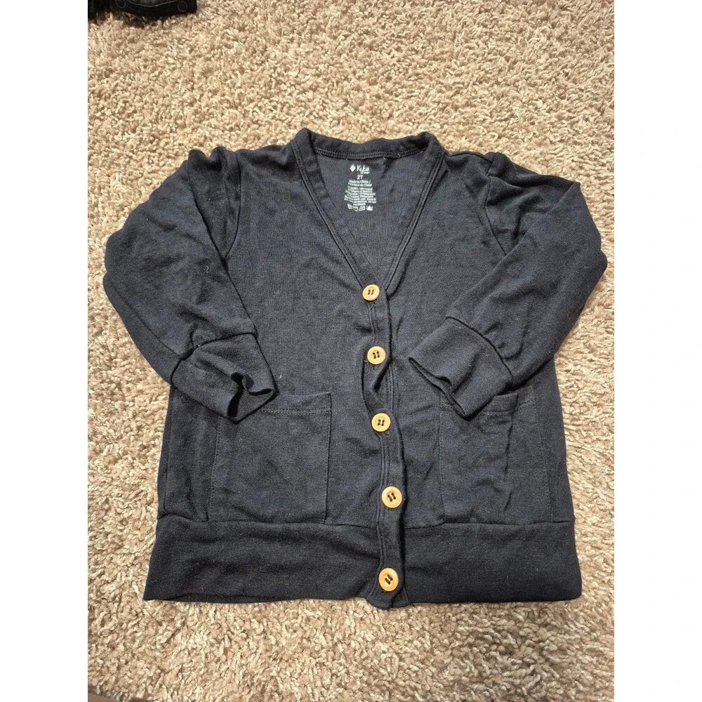 Kyte baby bamboo cardigan size 2T black